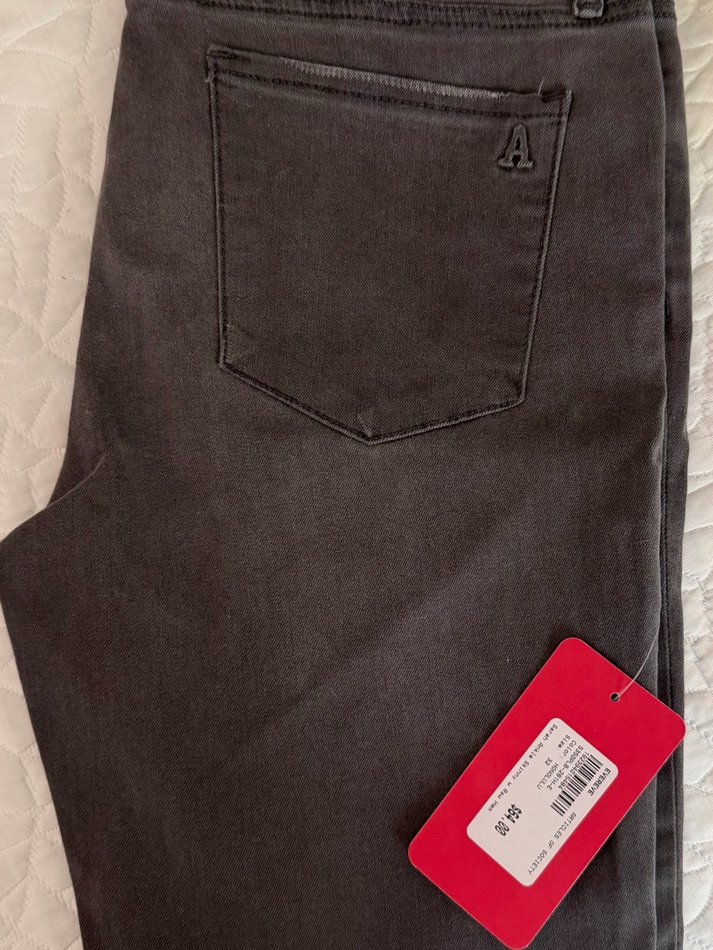 NWT Articles of Society Sarah Ankle Skinny Raw Hem Jeans Size 32